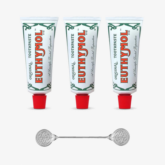 Euthymol Original Toothpaste 3 packs with Classic toothpaste Squeezer