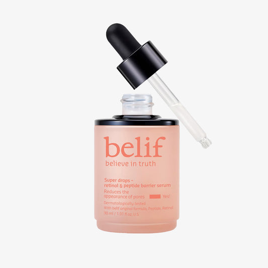 belif Super drops - retinol & peptide barrier serum