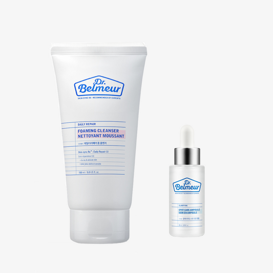 Dr. Belmeur Clear Skin Duo– (Foam Cleanser + Spot Calming Ampoule)