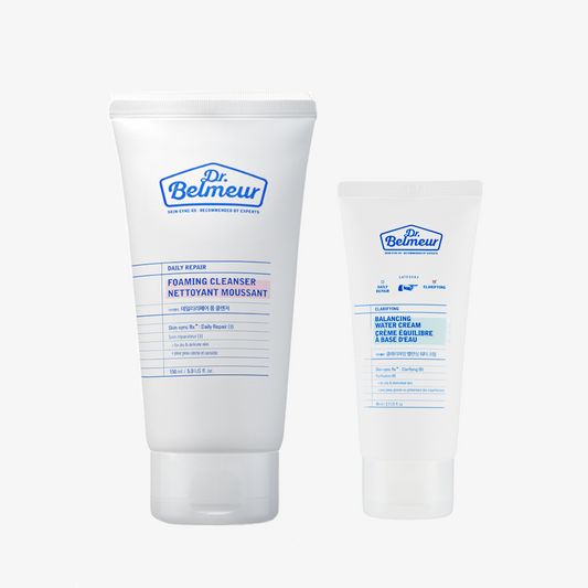Dr. Belmeur Hydration Boost Set – (Foam Cleanser + Balancing Water Cream)