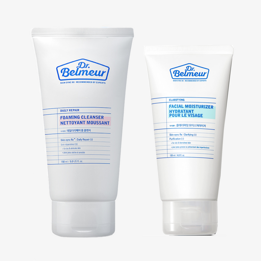 Belmeur Daily Glow Set – (Foam Cleanser + Facial Moisturizer)