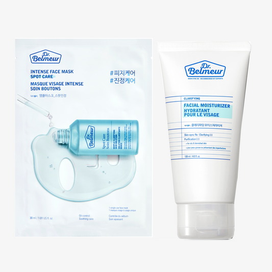Dr. Belmeur Ultimate Skincare Set – (Facial Moisturizer + Spot Care Intense Face Mask)