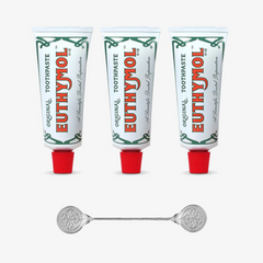 Euthymol Original Toothpaste 3 packs with Classic toothpaste Squeezer