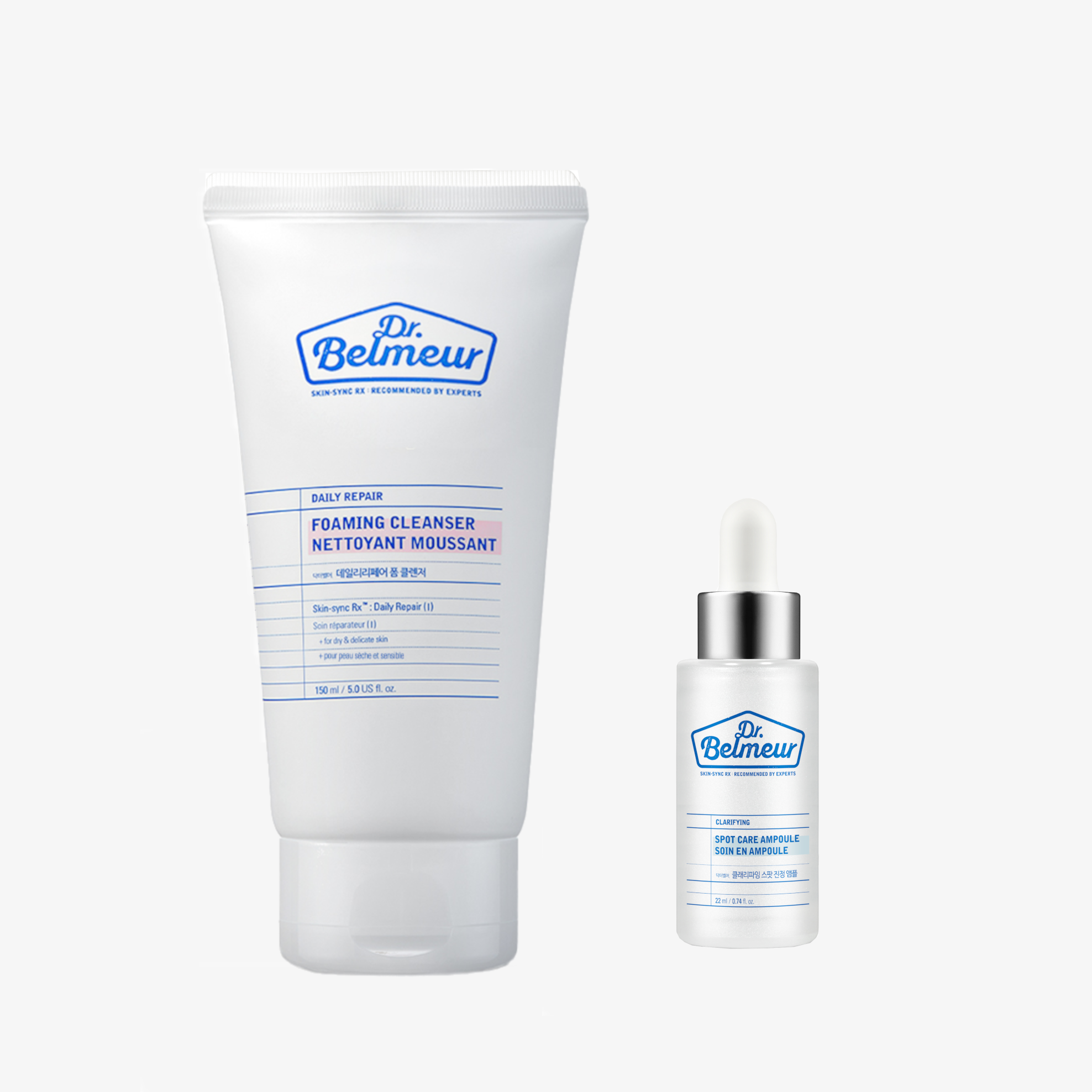 Dr. Belmeur Clear Skin Duo– (Foam Cleanser + Spot Calming Ampoule)