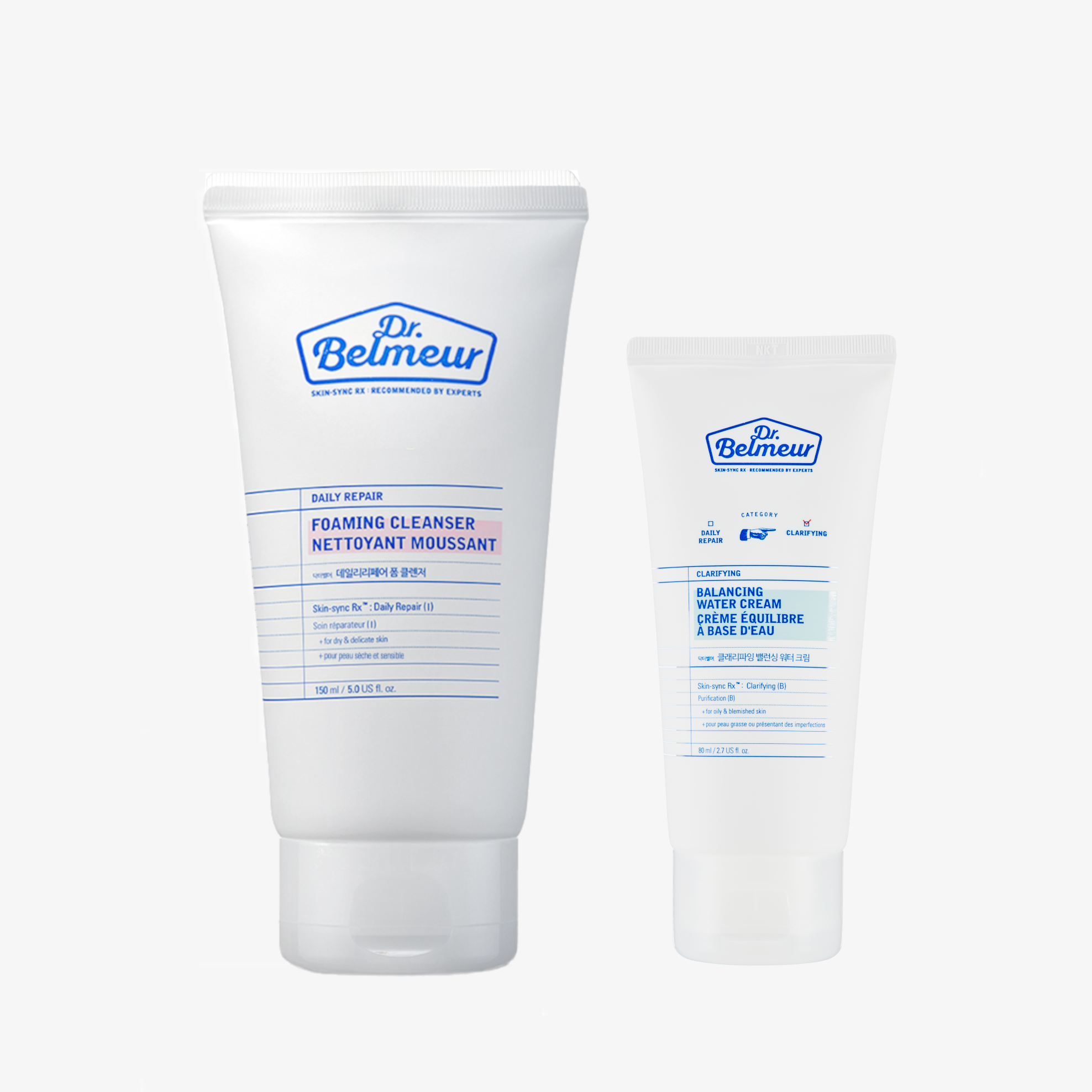 Dr. Belmeur Hydration Boost Set – (Foam Cleanser + Balancing Water Cream)