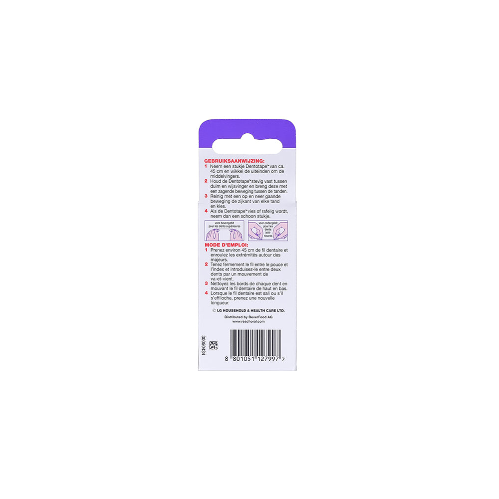 REACH Dentotape Waxed Floss 100m (Benelux)