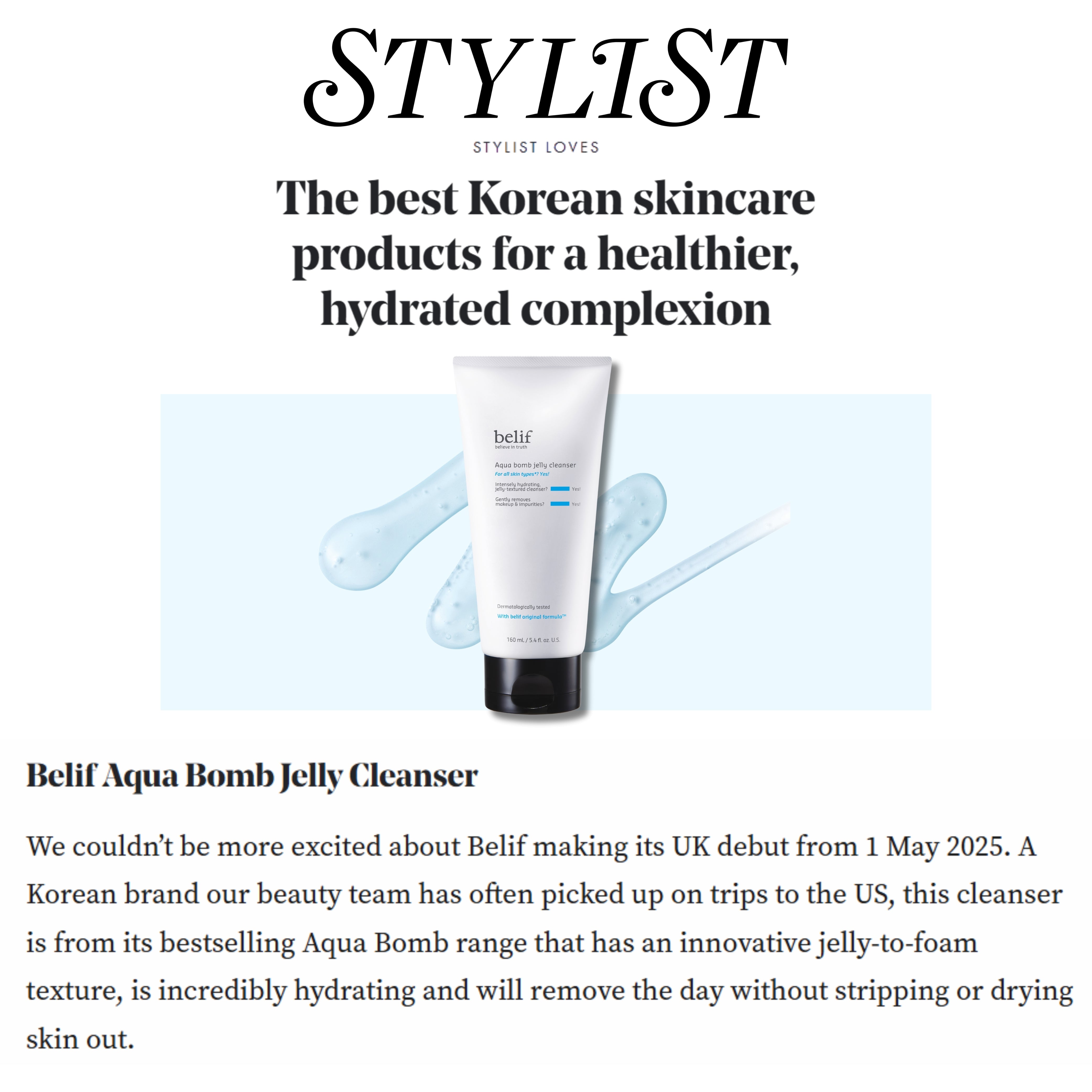 belif Aqua Bomb Jelly Cleanser
