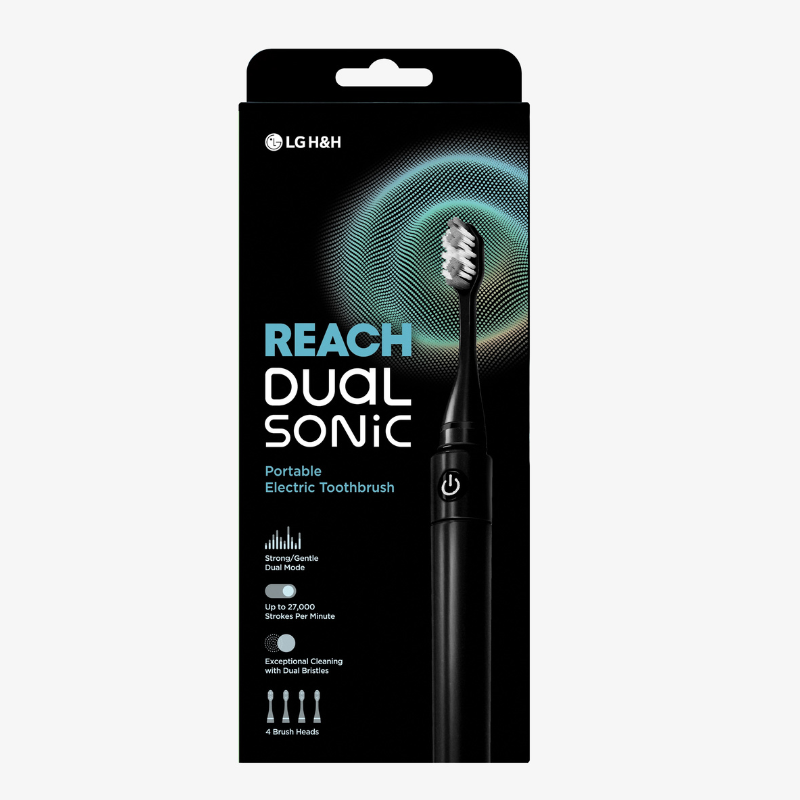 REACH Dual Sonic Electric Toothbrush-Black