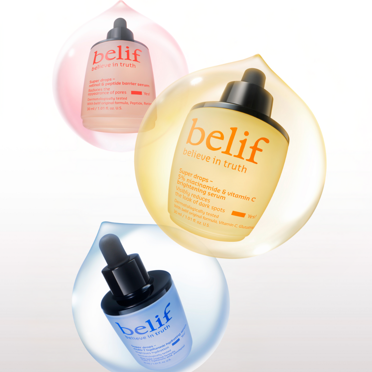belif Super drops - Retinol & Peptide Barrier Serum