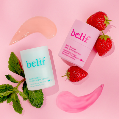 belif Super Knights - berry tinted Lipcerin