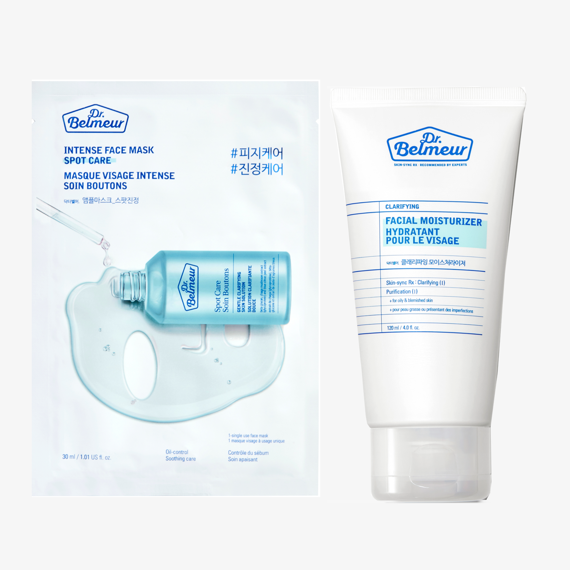 Dr. Belmeur Ultimate Skincare Set – (Facial Moisturizer + Spot Care Intense Face Mask)