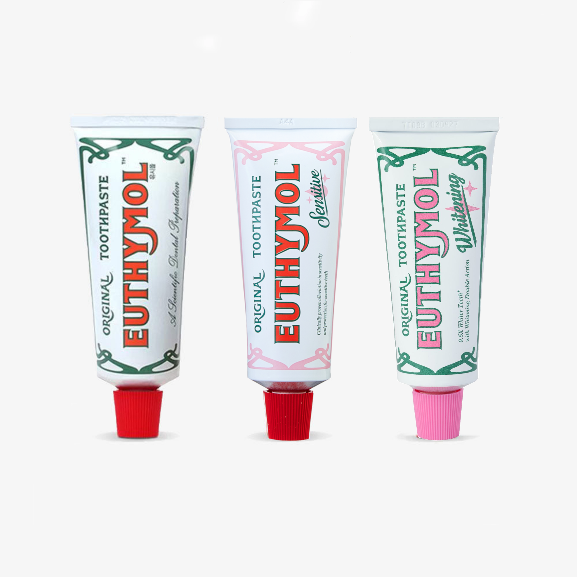 Euthymol Toothpaste Variety Pack –  Original, Whitening & Sensitive(3 x 75ml)